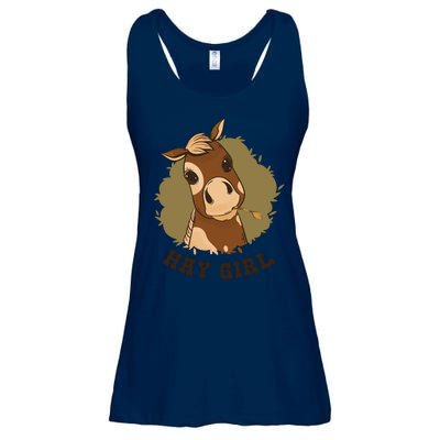 Hay Girl Cute Horse Ladies Essential Flowy Tank