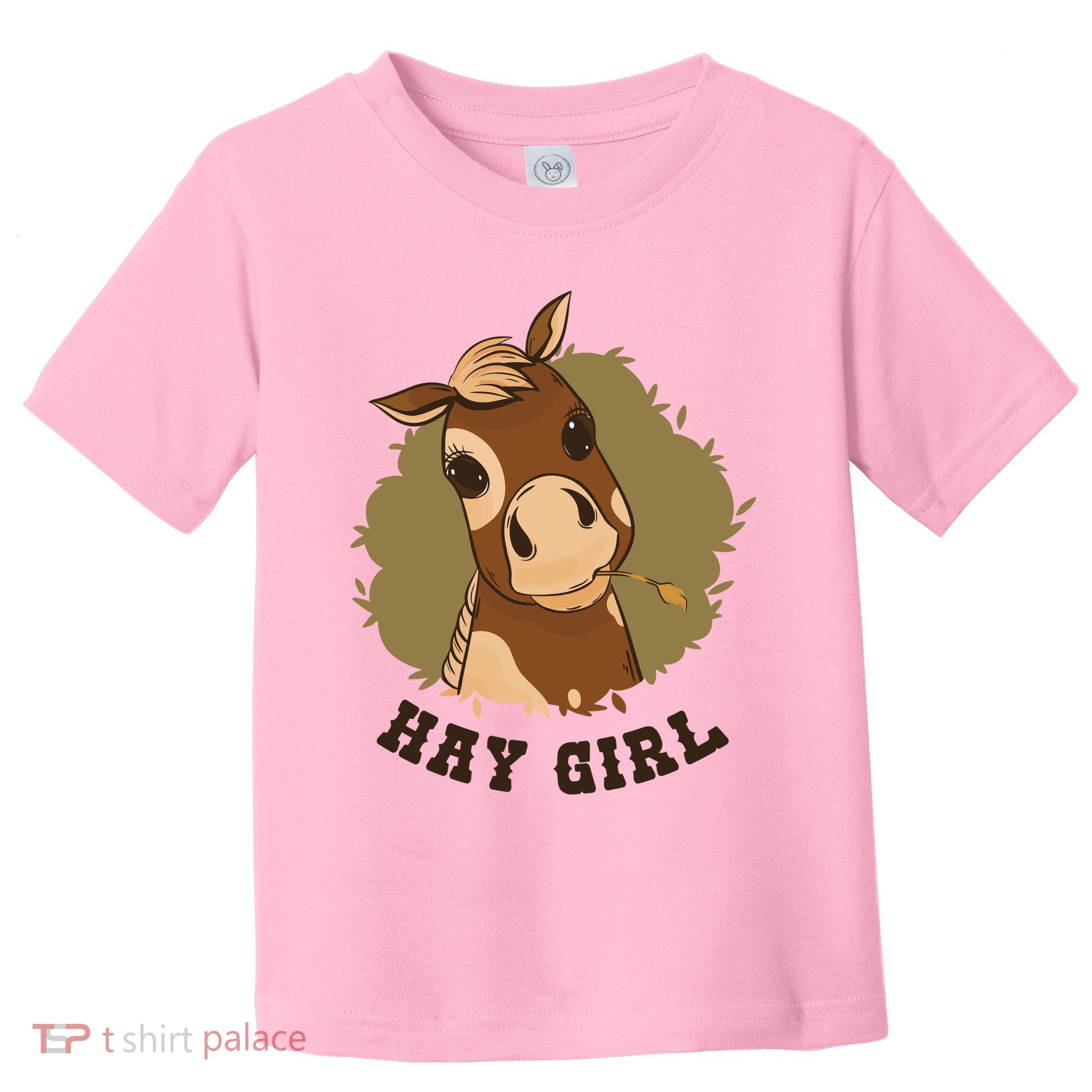 Hay Girl Cute Horse Toddler T-Shirt