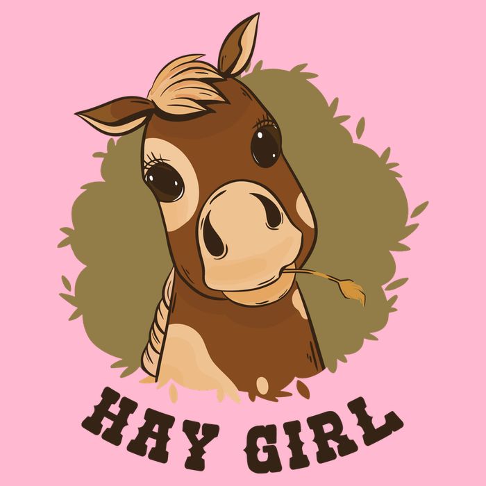 Hay Girl Cute Horse Visor