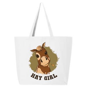 Hay Girl Cute Horse 25L Jumbo Tote