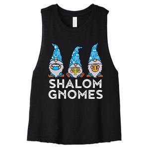 Hanukkah Gnomes : Celebrate Chanukah In Style With Jewish Hanukkah Vibes Women's Racerback Cropped Tank