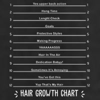 Hair Growth Chart 7 Panel Mesh Trucker Snapback Hat