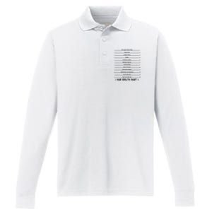 Hair Growth Chart Performance Long Sleeve Polo