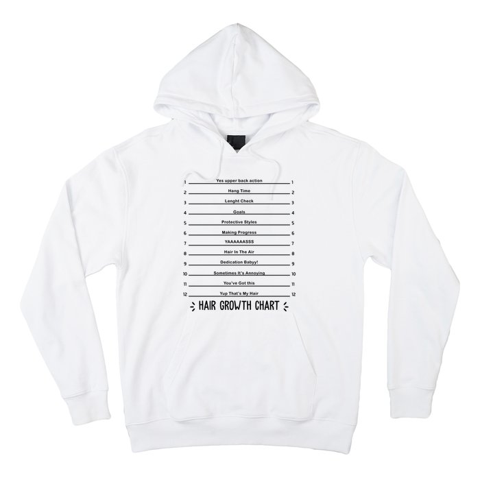 Hair Growth Chart Hoodie