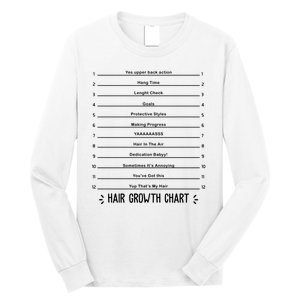 Hair Growth Chart Long Sleeve Shirt