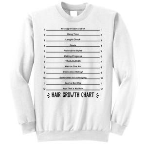 Hair Growth Chart Sweatshirt