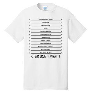 Hair Growth Chart Tall T-Shirt