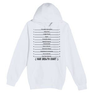 Hair Growth Chart Premium Pullover Hoodie