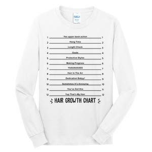 Hair Growth Chart Tall Long Sleeve T-Shirt