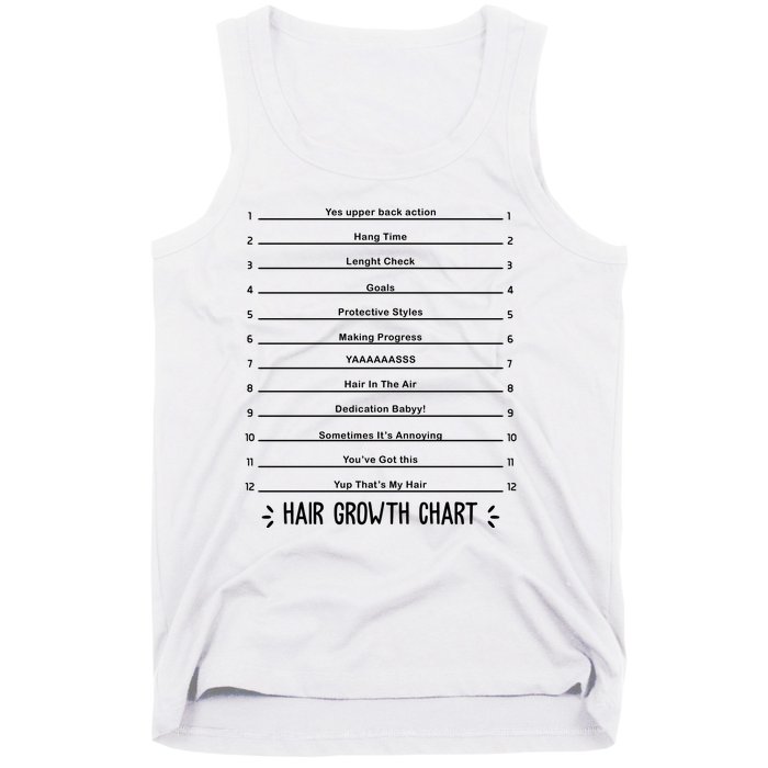 Hair Growth Chart Tank Top