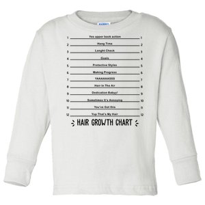 Hair Growth Chart Toddler Long Sleeve Shirt