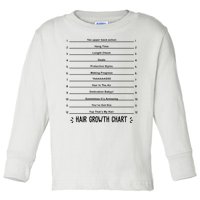 Hair Growth Chart Toddler Long Sleeve Shirt