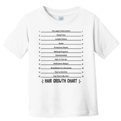 Hair Growth Chart Toddler T-Shirt