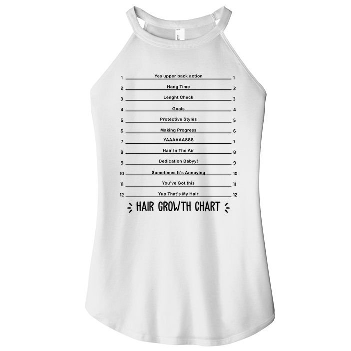 Hair Growth Chart Women's Perfect Tri Rocker Tank