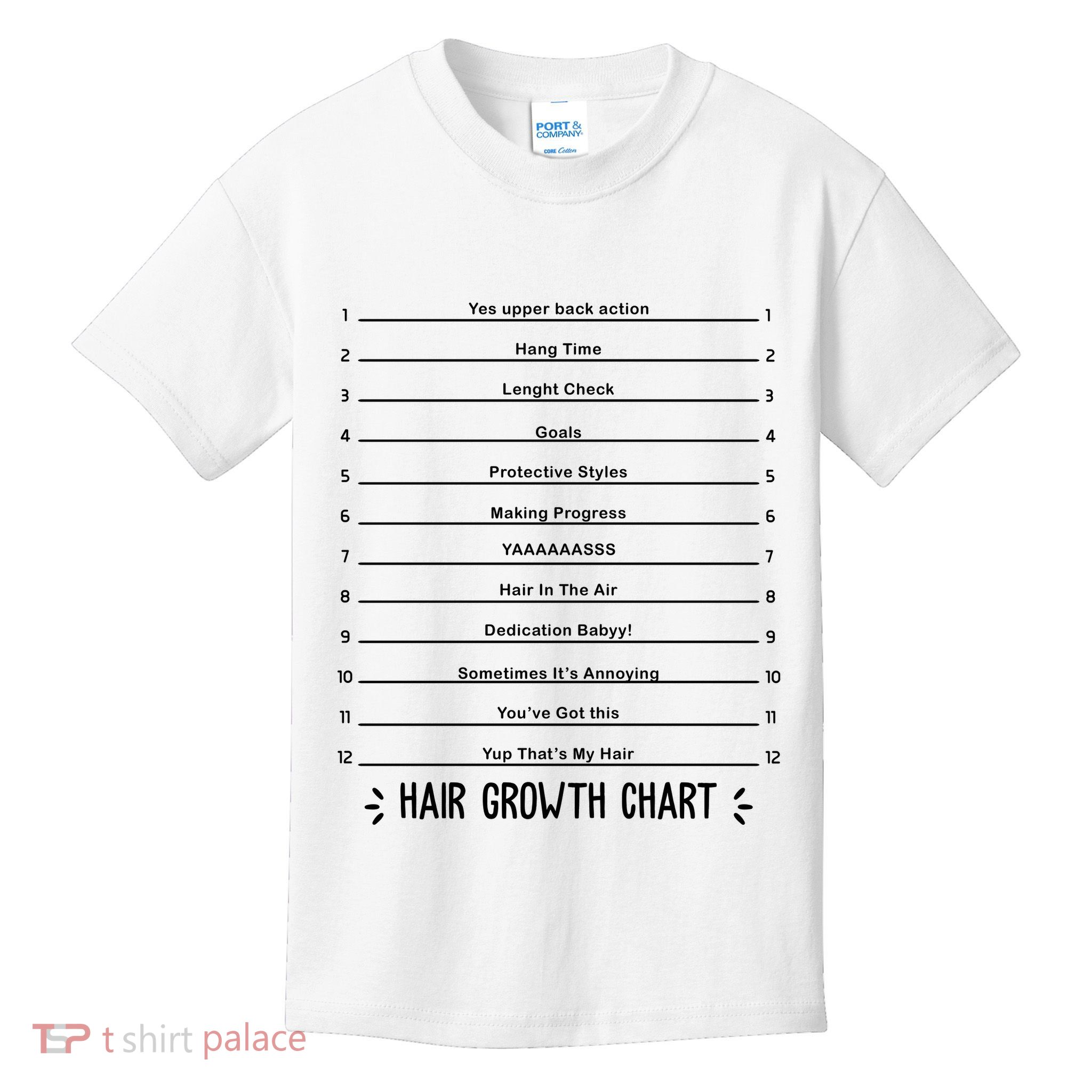Hair Growth Chart Kids T-Shirt