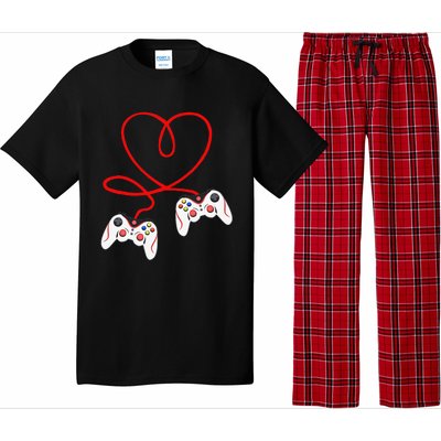 Heart Game Controllers Video Gamers Gaming Valentine's Day Pajama Set