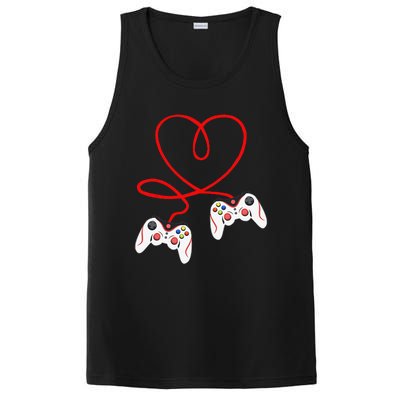 Heart Game Controllers Video Gamers Gaming Valentine's Day PosiCharge Competitor Tank