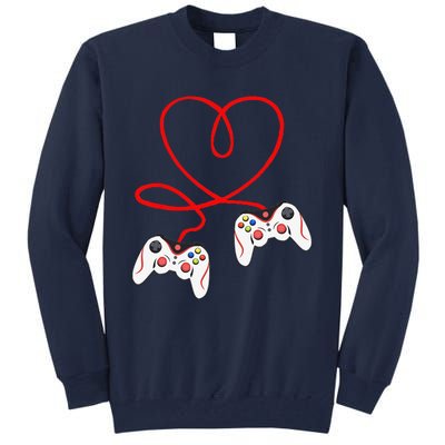 Heart Game Controllers Video Gamers Gaming Valentine's Day Tall Sweatshirt