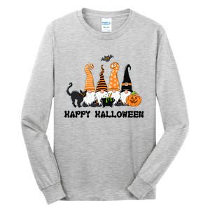 Halloween Gnomes Cute Autumn Pumpkin Fall Holiday Gift Tall Long Sleeve T-Shirt