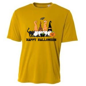 Halloween Gnomes Cute Autumn Pumpkin Fall Holiday Gift Cooling Performance Crew T-Shirt