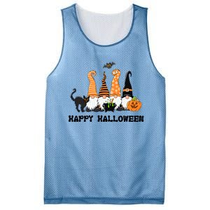 Halloween Gnomes Cute Autumn Pumpkin Fall Holiday Gift Mesh Reversible Basketball Jersey Tank