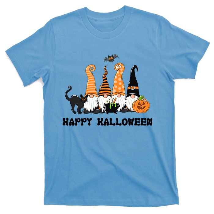 Halloween Gnomes Cute Autumn Pumpkin Fall Holiday Gift T-Shirt