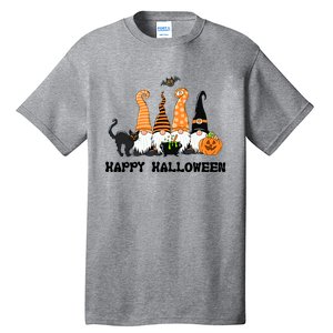 Halloween Gnomes Cute Autumn Pumpkin Fall Holiday Gift Tall T-Shirt