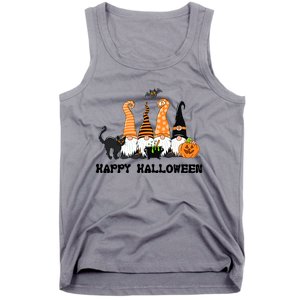 Halloween Gnomes Cute Autumn Pumpkin Fall Holiday Gift Tank Top