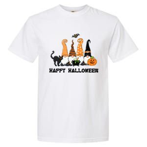 Halloween Gnomes Cute Autumn Pumpkin Fall Holiday Gift Garment-Dyed Heavyweight T-Shirt