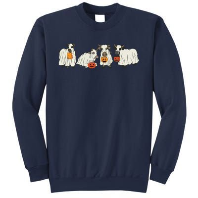 Halloween Ghost Cow Western Halloween Cow Halloween Cowboy Sweat Sweatshirt