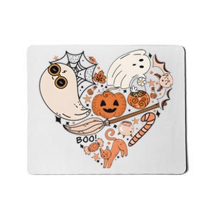 Halloween Ghost Cute Heart Mousepad