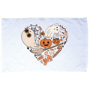 Halloween Ghost Cute Heart Microfiber Hand Towel