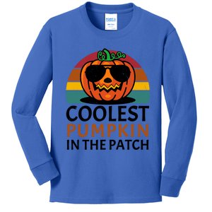 Halloween Gift Coolest Pumpkin In The Patch Gift Kids Long Sleeve Shirt