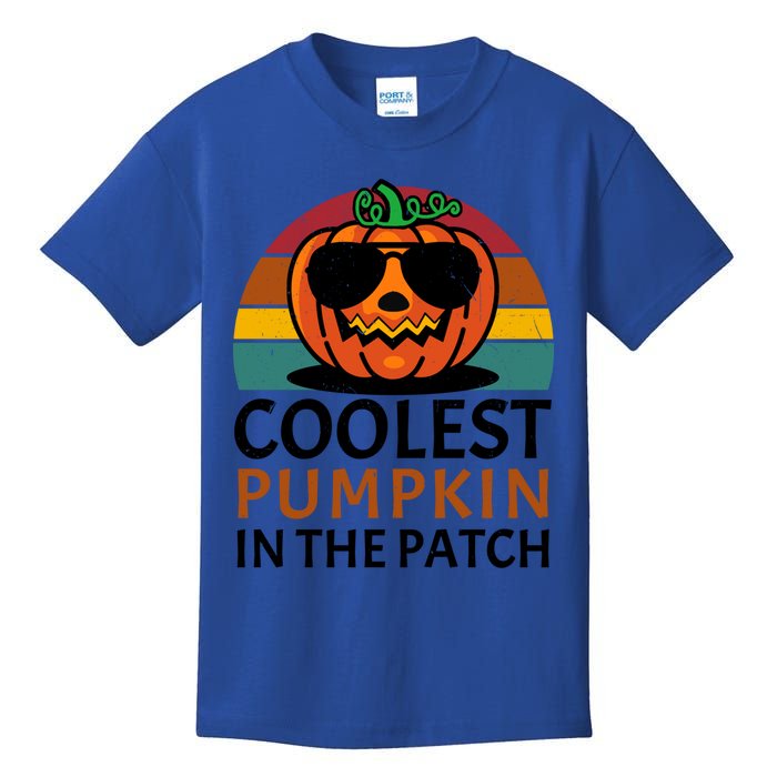 Halloween Gift Coolest Pumpkin In The Patch Gift Kids T-Shirt