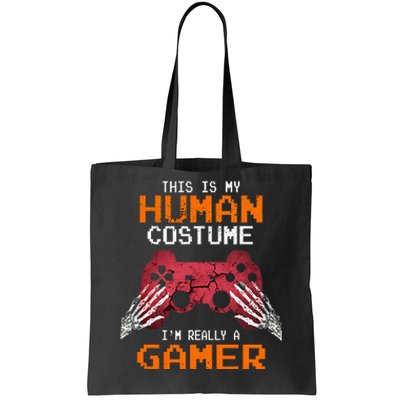 Halloween Gamer Costume Perfect Gift for Video Game Enthusiasts Tote Bag