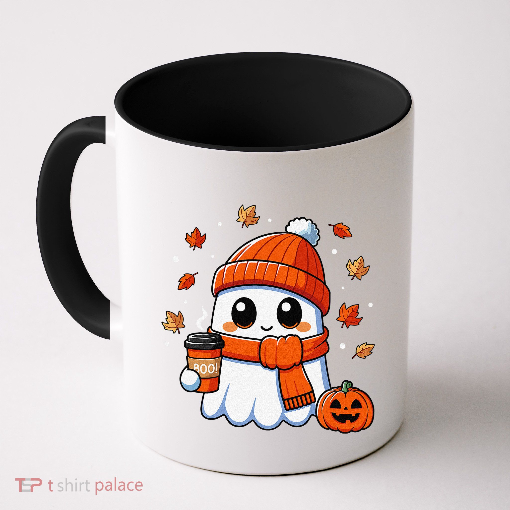 Halloween Ghost Coffee Boo Spooky Season Fall Gift Mug