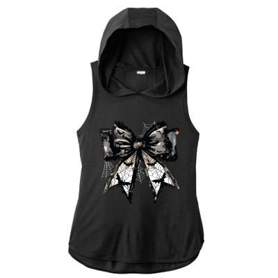 Halloween Gothic Coquette Ladies PosiCharge Tri-Blend Wicking Draft Hoodie Tank