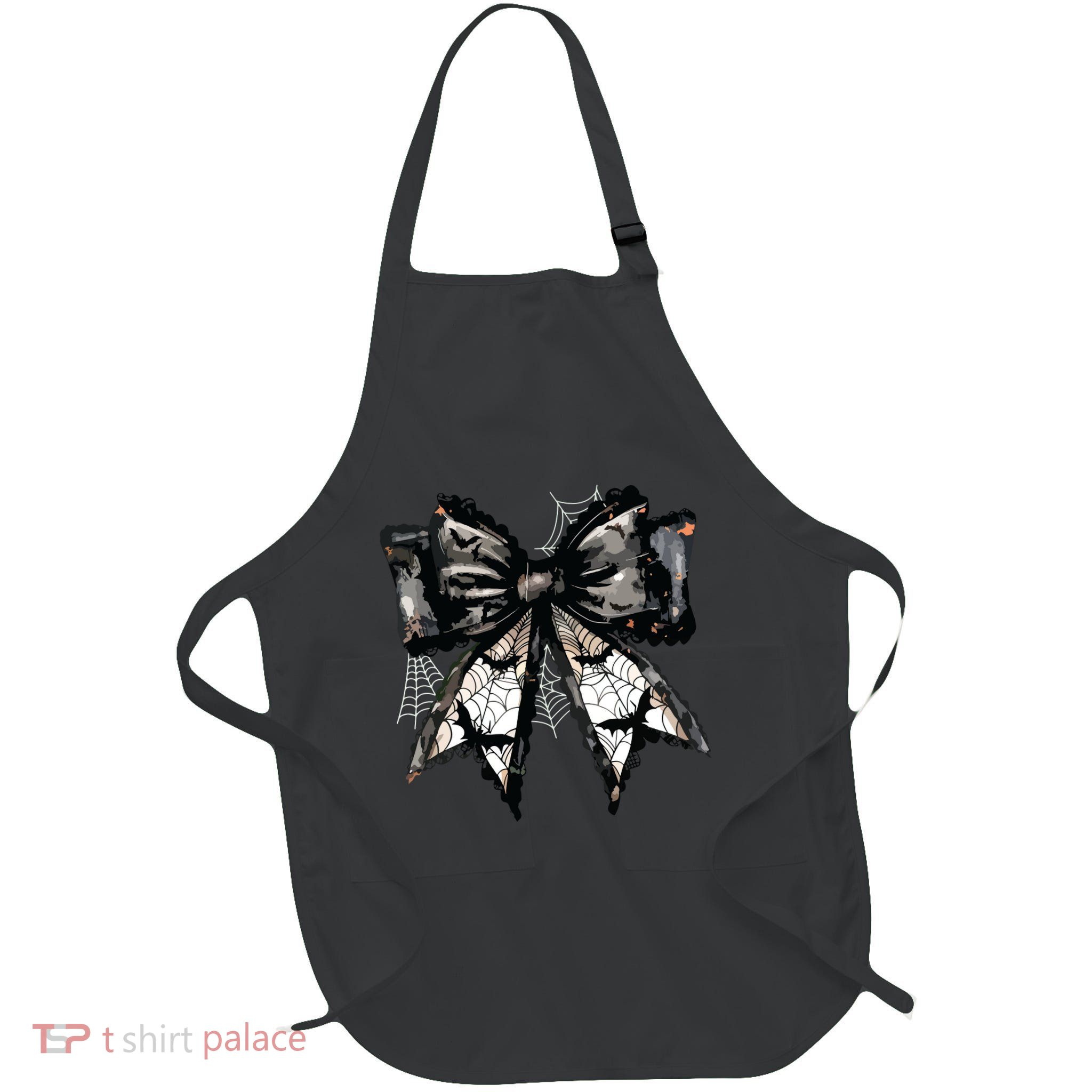 Halloween Gothic Coquette Full-Length Apron With Pockets