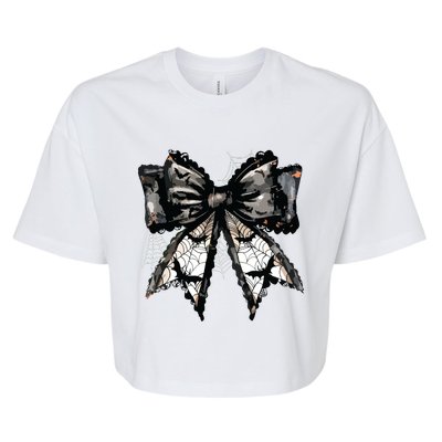 Halloween Gothic Coquette Bella+Canvas Jersey Crop Tee