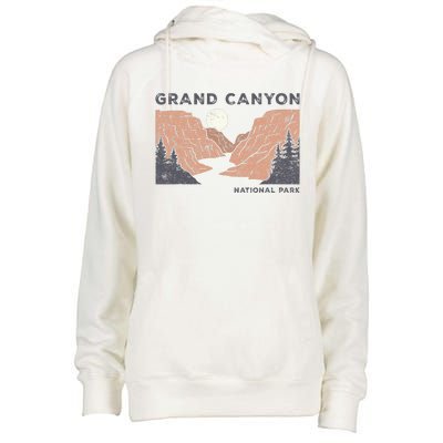 Hiked Grand Canyon National Park Arizona Vintage Womens Funnel Neck Pullover Hood