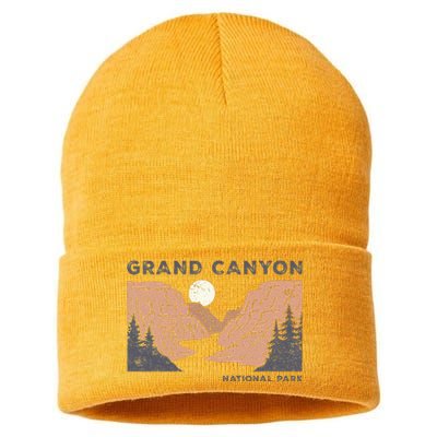 Hiked Grand Canyon National Park Arizona Vintage Sustainable Knit Beanie