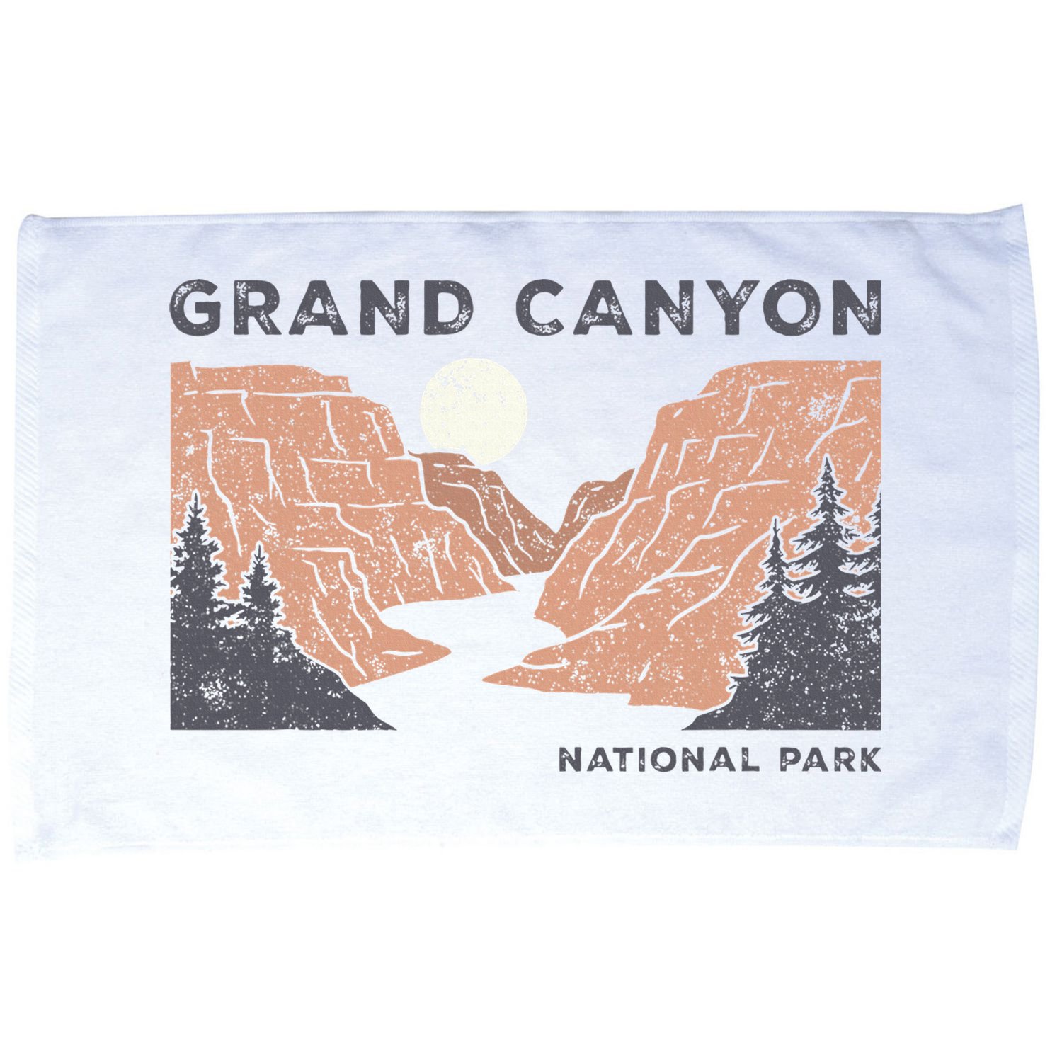 Hiked Grand Canyon National Park Arizona Vintage Microfiber Hand Towel