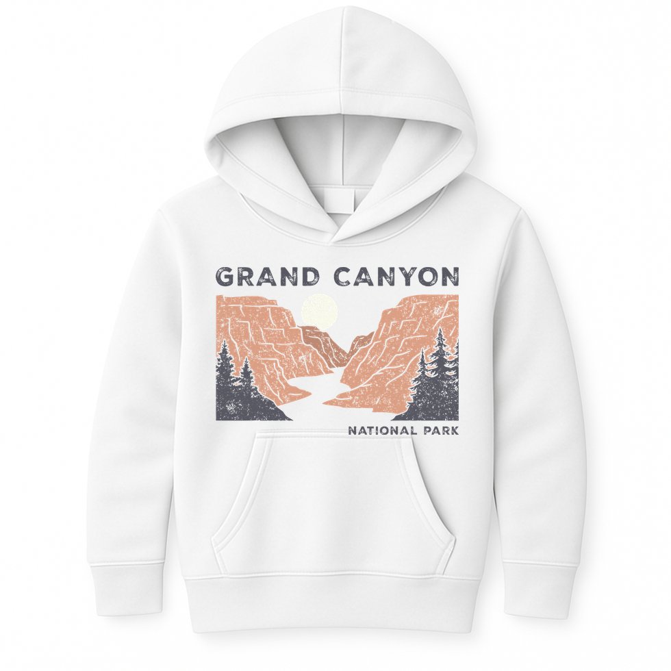 Hiked Grand Canyon National Park Arizona Vintage Kids Hoodie