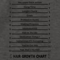 Hair Growth Chart Length Check For Your Stylish Long Hair Vector Backpack