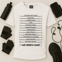 Hair Growth Chart Length Check For Your Stylish Long Hair Cooling Performance Crew T-Shirt
