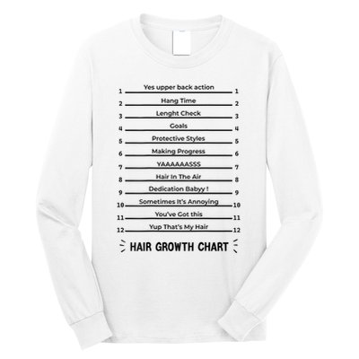 Hair Growth Chart Length Check For Your Stylish Long Hair Long Sleeve Shirt