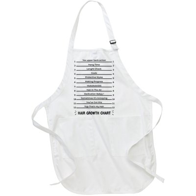 Hair Growth Chart Length Check For Your Stylish Long Hair Full-Length Apron With Pockets