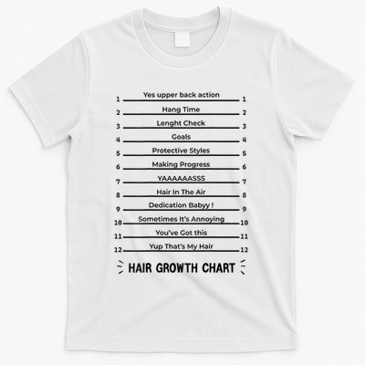Hair Growth Chart Length Check For Your Stylish Long Hair T-Shirt