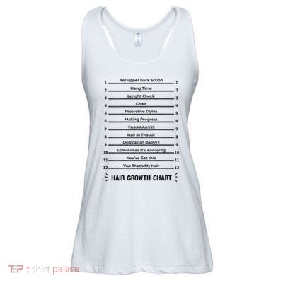 Hair Growth Chart Length Check For Your Stylish Long Hair Ladies Essential Flowy Tank