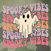 Halloween Ghost Costume with Retro Floral Spooky Vibes Legacy Tie Dye Trucker Hat